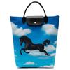 New ToilerPaper Collaboration Recycled Polyester Tote Bag, Shopping Bag, Handbag Women's Blue 10168TPB427