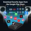 3 в 1 Android14 Беспроводной Carplay Android Auto 2025 Новый Адаптер Обновление Plug&Play Для Youtube Netflix Донгл Беспроводной Автомобильный AI ТВ-БОКС