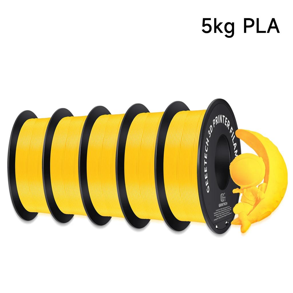 Geeetech 5Kg Standard PLA Filament 1.75mm 3D Printer Plastic Material, Accuracy 0.02mm, Multiple Colour, Fit Most FDM Printer