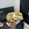 Плиссированный тренд универсальная однотонная премиальная облачная сумка женская индивидуальность повседневная мода хранение нишевый дизайн клатч-сумка
