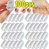 5/100pcs Transparent Silicone Toe Covers Women Gel Little Toes Protector Tube Foot Care Finger Caps Elasticity Prevents Blisters