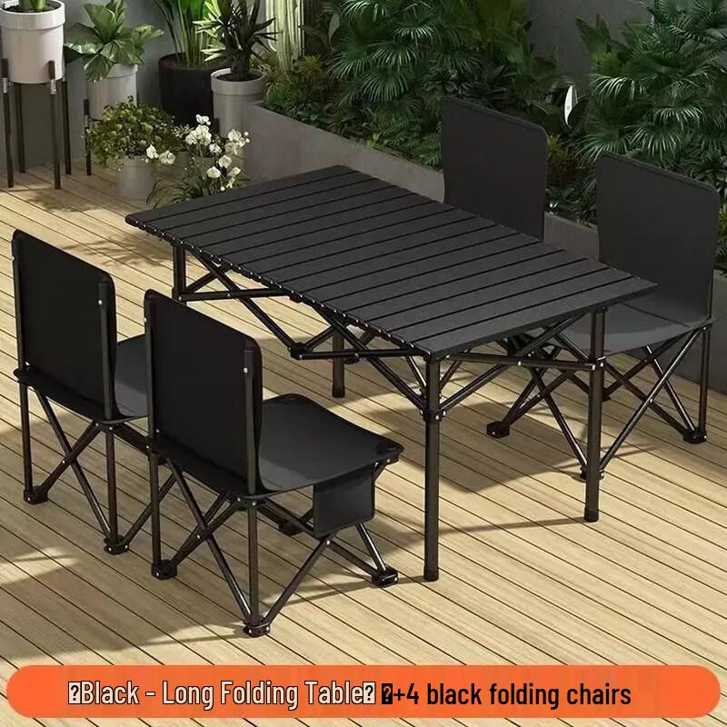 Portable Folding Camping Dining Table and Chair Set