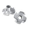 Гайка Т-образная из оцинкованной углеродистой стали с четырьмя зубцами для деревообработки (М6х50шт.)