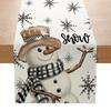 Festive Table Runner Christmas Decoration Polyester Dining Mat Creative Print Small Table Cover