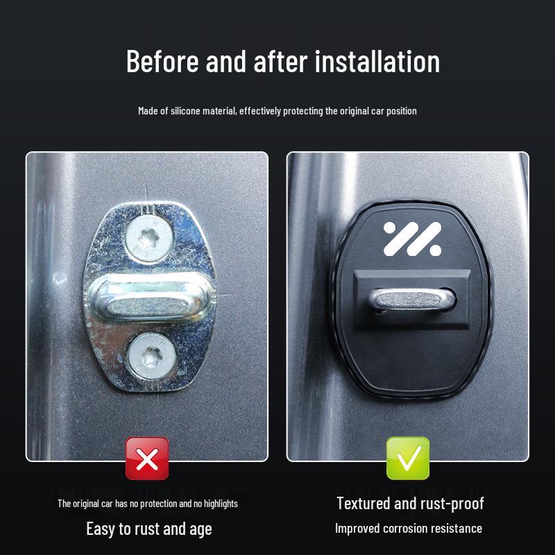 Zhiji L6 Car Door Lock Protective Silicone Anti-Rust Shock Absorption Cover