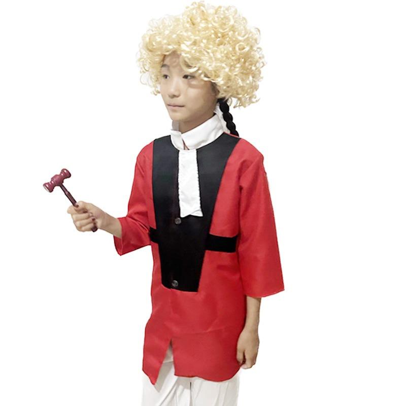 Children's Judge Costume Lawyer Professional Experience Game Costume, Halloween Lawyer Costume