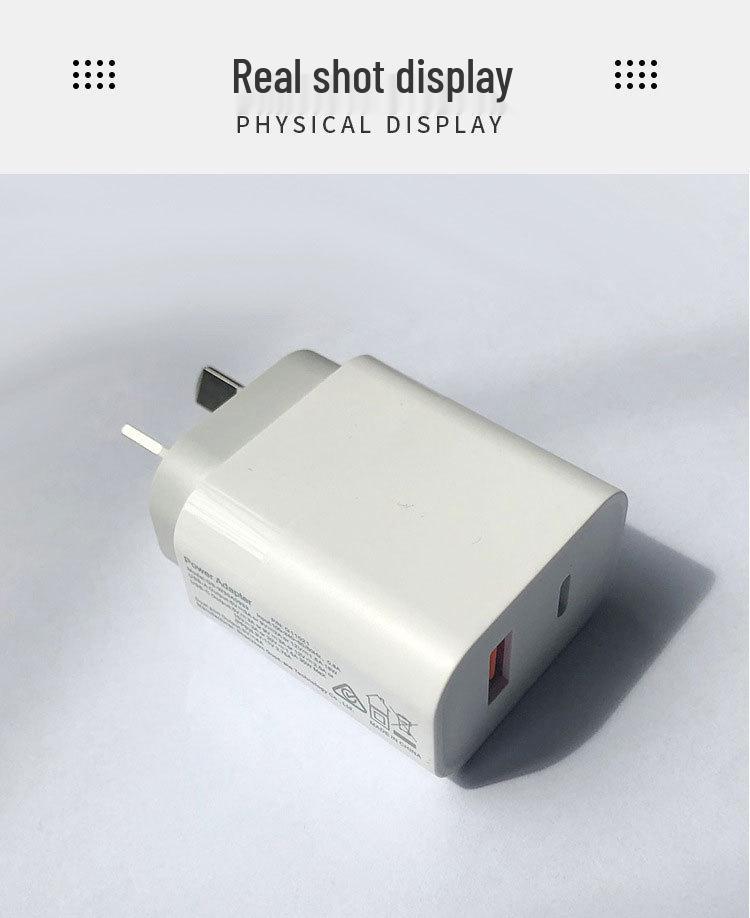 Сертифицированное SAA PD30W A+C Зарядное устройство Type-C USB QC3.0 12V 1.5A Австралийская стандартная вилка