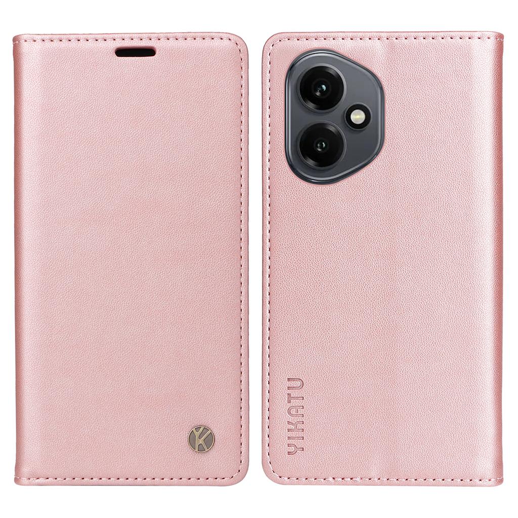 For Honor 400 5G (Global) Phone Cases YIKATU Magnetic Closure PU Leather Mobile Cover