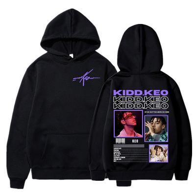 Худи с мерчем из тура альбома рэпера Kidd Keo для мужчин и женщин, толстовка в стиле хип-хоп и поп-музыки, повседневная, с флисом, с длинным рукавом, пуловеры, стритвир