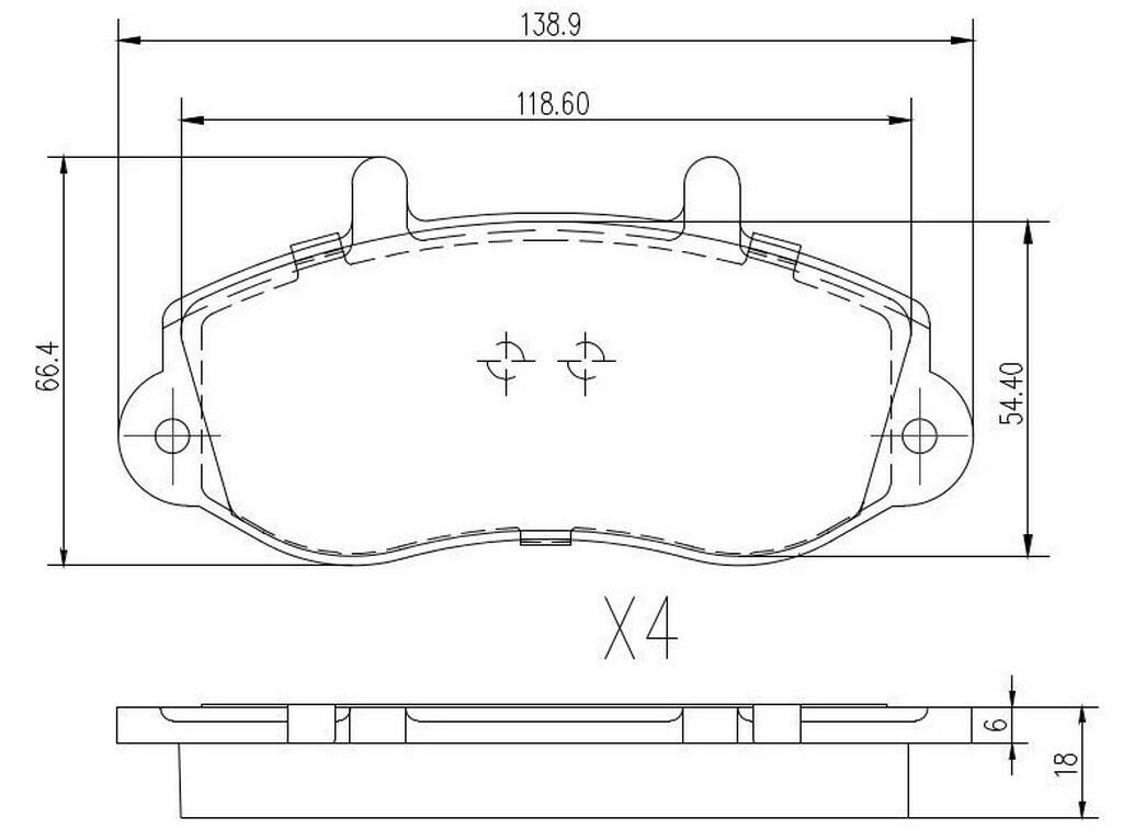 Ft29539 Fast Brake Pads Front Without Sensor