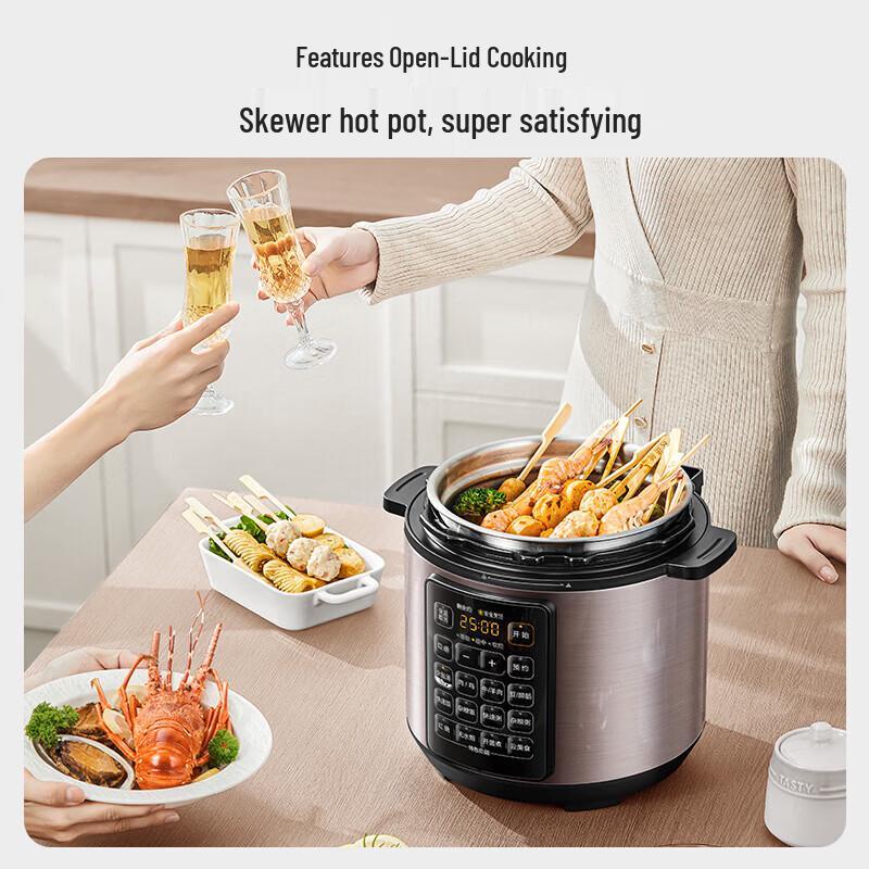 Midea 5L Smart Dual-Pot Electric Pressure Cooker CN plug (adapter included)