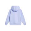 Li Ning Sports Lifestyle Series Star Fleece Warm Loose Pullover Hoodie Women Hoodies Snow-Purple AWDT820-2