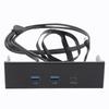 USB Front Panel Hub GEN2x2 USB A TYPE C 3 Ports 5.25 Inch 19 Pin 20Gbps Optical Drive Extension Panel for PC Computer