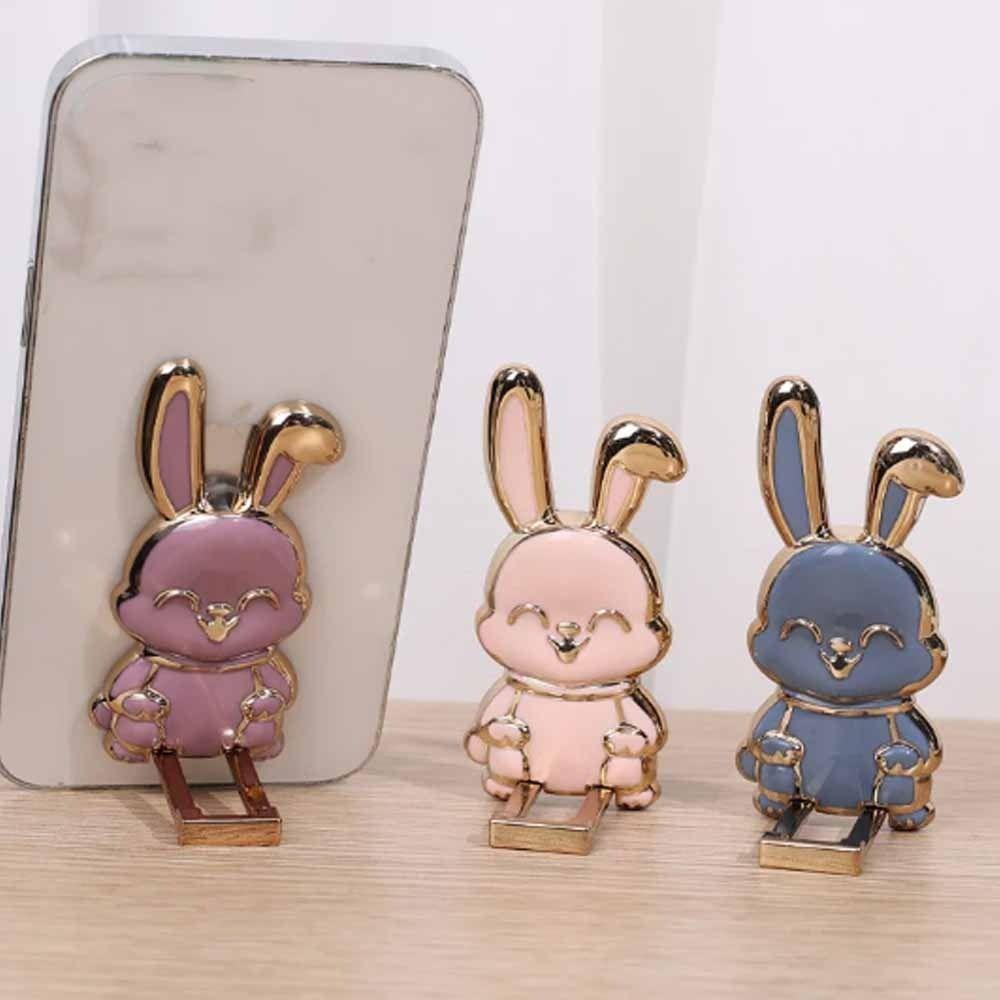 ABS Bunny Finger Ring Holder Mobile Phone Holder Phone Back Sticker Pad