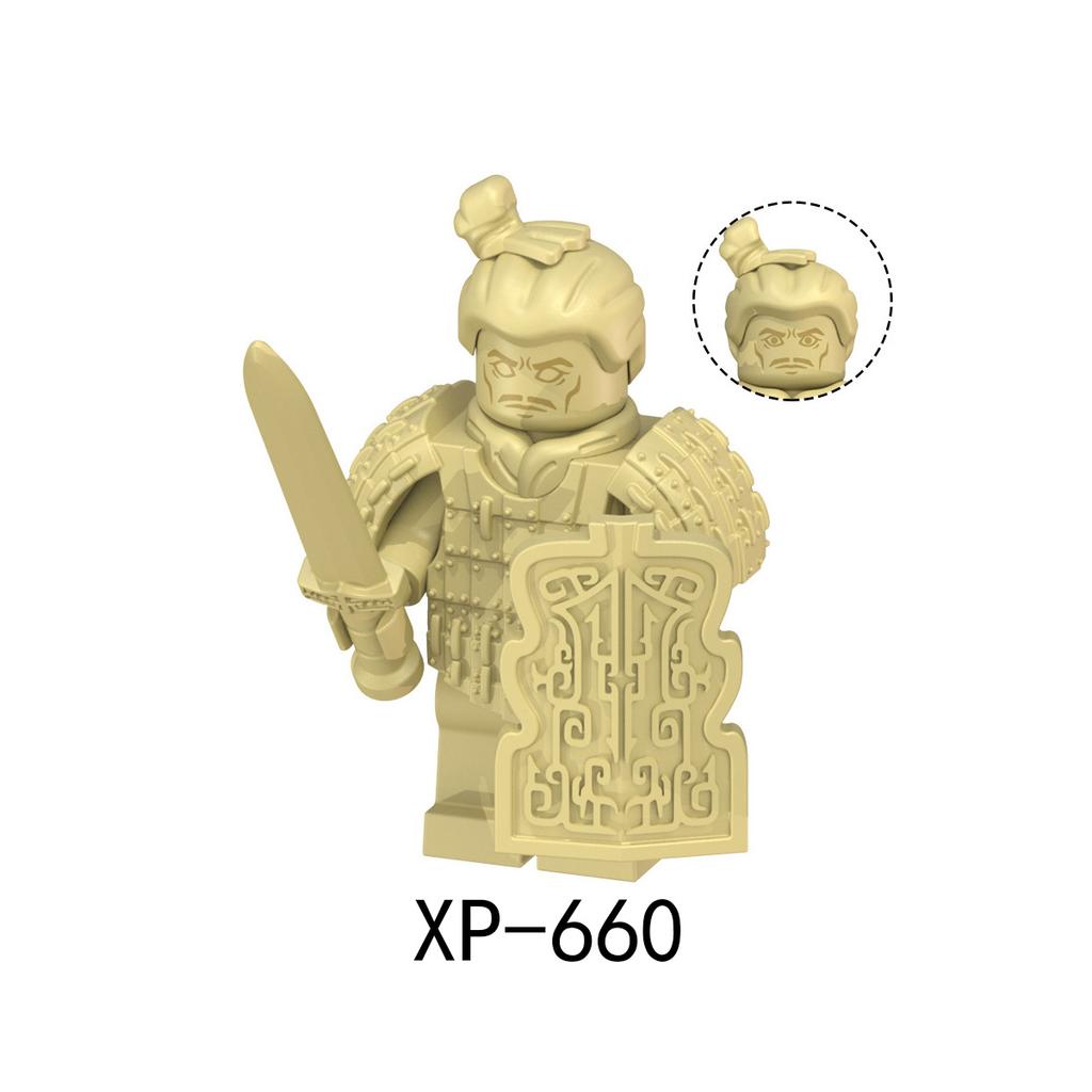 KT1089 Китайские терракотовые воины и лошади, строительный блок, игрушка XP658-665