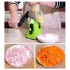 Kitchen Vegetable Slicer with 3 Replaceable Stainless Steel Blades Manual Rotary Cheese Grater with Handle Multifunctional Vegetable Chopper