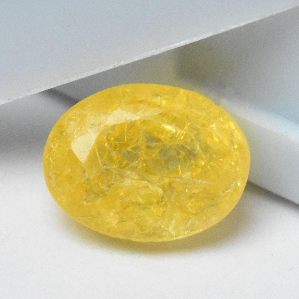 Natural Yellow Sapphire 2.60 Ct Oval Loose Gemstone The Best For Gift