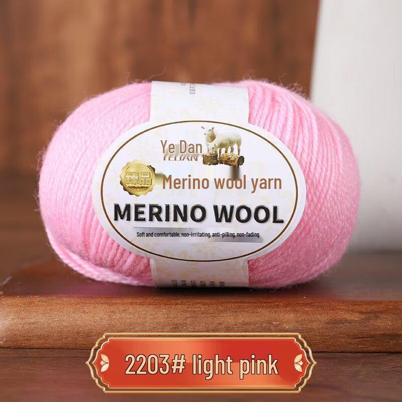 Пряжа из мериносовой шерсти средней толщины ручной вязки для свитеров, шарфов, шапок - 213 Овечья шерсть - 3 нити