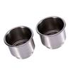 2Pcs Stainless Steel Cup Drink Bottle Holder for Marine Boat RV Camper