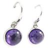[G9031] - Amethyst 'Linda' Silver Earrings