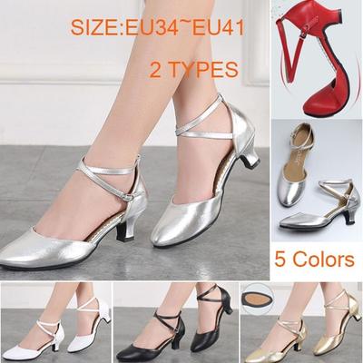 Женские блестящие бальные туфли