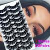 Wispies Fluffy Multilayered Effect False Eyelashes Full Volume Thick Lash Extension 3D Mink Hair