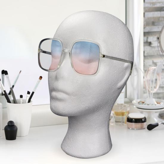 Foam Wig Head Tall Female Mannequin Hairpieces Display Holder Hats Sunglasses