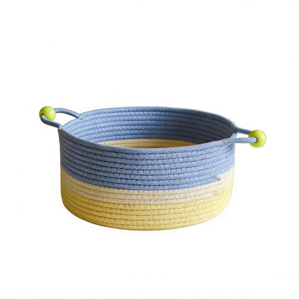 Decorative Cotton Rope Storage Box Large Capacity Desktop Organizer Makeup Storage Basket Keys
