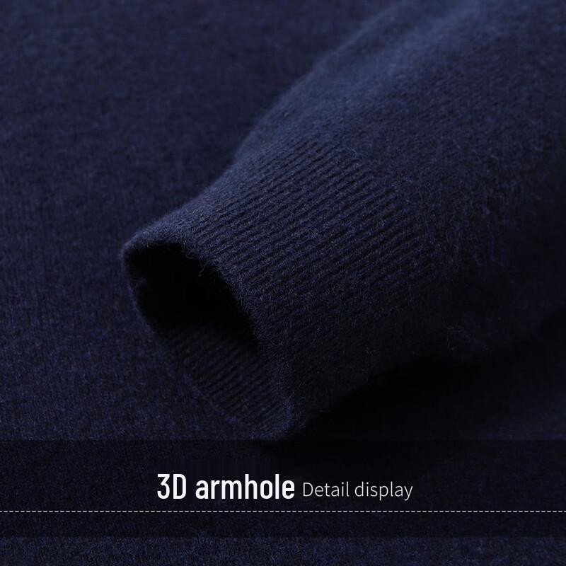 Luxury Cashmere & Silk Blend Men's Crew Neck Pullover