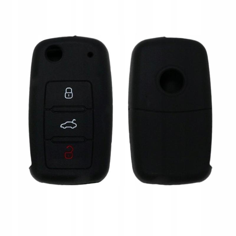 SILICONE KEY COVER VW SKODA SEAT BLACK