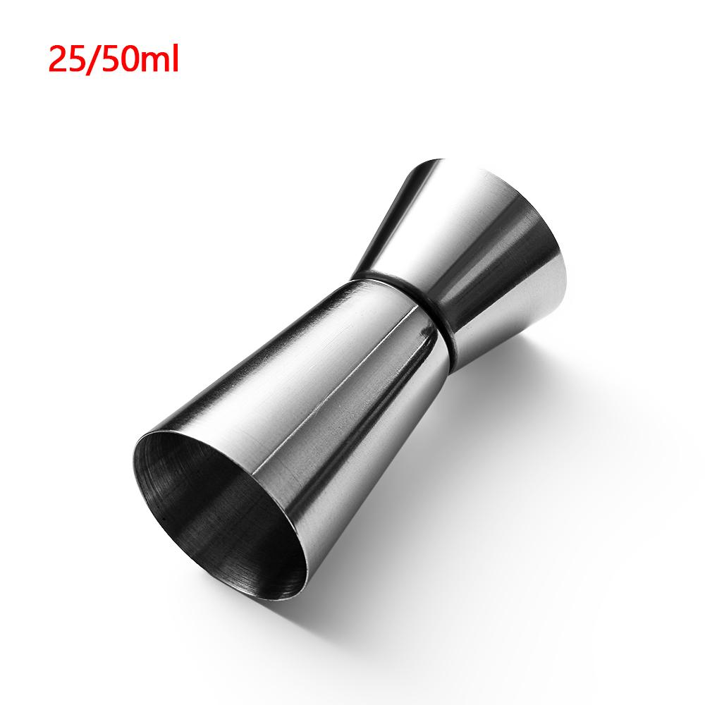 15/30ml or 25/50ml Cocktail Bar Jigger Design Japanese Stainless Steel Measuring Cup Jigger Double Spirit Bartender Kitchen Gadg