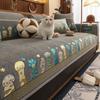 High-grade Chenille Sofa Cushion Four Seasons Universal Non-slip Straight Type Sofa Cover Straight Row Sofa Towel