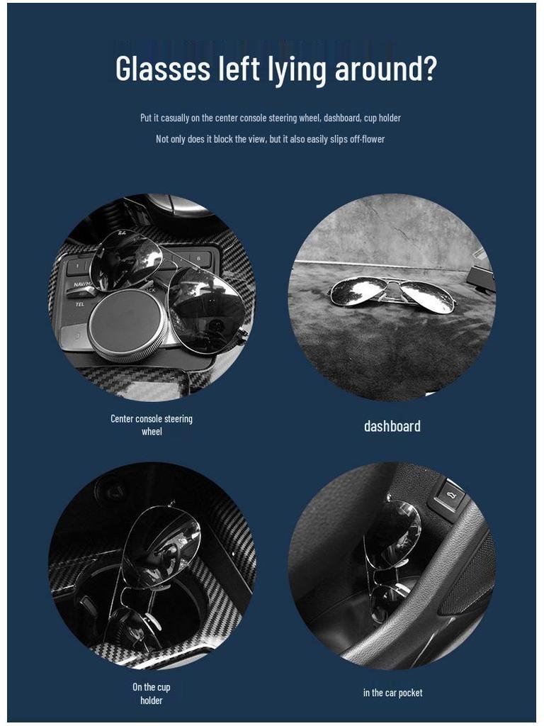 Многофункциональный держатель для солнцезащитных очков и клипса на солнцезащитный козырек