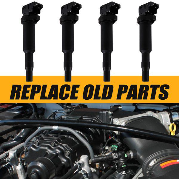 Катушки зажигания 0221504467 и 0221504470 для BMW, MINI и Peugeot - Комплект из 4 шт.