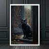 Алмазная картина Черная кошка Ворона Diy Полный квадратный круглый дрель Горный хрусталь Вышивка Подарок на Хэллоуин Мозаика Наборы для вышивки крестом Животные Декор стены AA4725