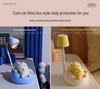 Мягкий ночник в виде спящего кота: Регулируемая 3-уровневая защита глаз, идеально для прикроватного использования и кормления грудью.