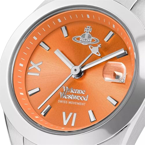 Женские часы Vivienne Westwood VV292ORSL Серебристый/Оранжевый [Параллельный импорт]