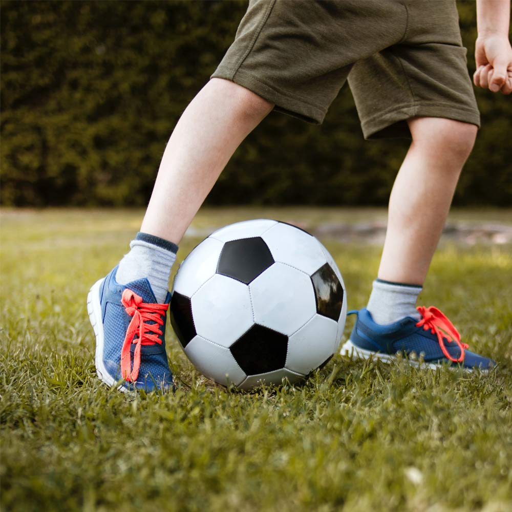 TGM Soccer Size Soccer Practice Match for Junior High and High Schools and Ball, 5, Certified, Ball, Ball, School, Adults, College, (Black White)