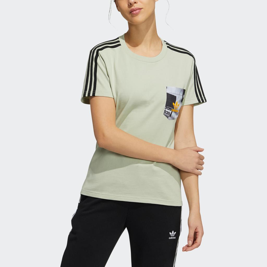 Adidas Originals T Shirt Women's Light Green HA1491