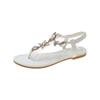 Fashion Summer Flats Sandals Women Crystal Clip Toe Slippers Trend Luxury Brand Ladies Shoes Beach Causal Slides Mujer Zapatos 2025