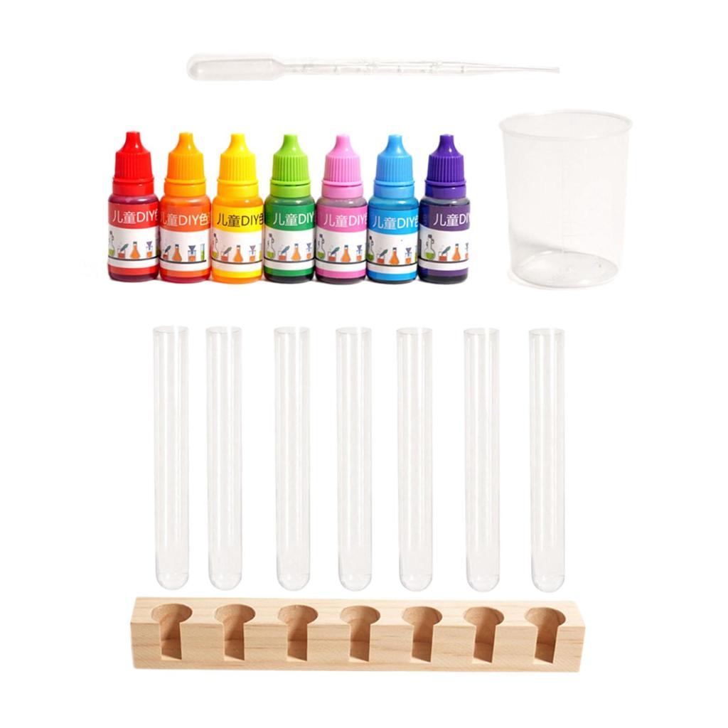 Science Kit toy,Science Experiment,Three Primary Color Experiment,Colorful Test Tube Toy for