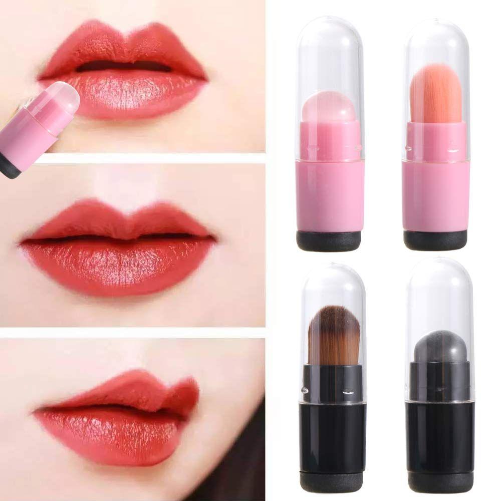 Soft Brush Head Silicone Lip Brush Silicone Brush Head Portable Mini Lip Brush Washable Multi-purpose Concealer Brush Out-carry