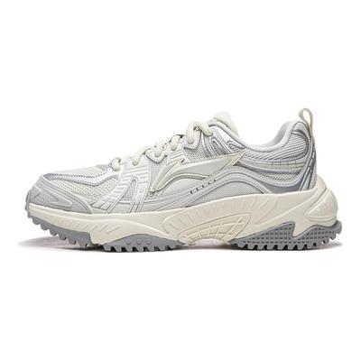 Li Ning Qixing Амортизирующие Нескользящие Износостойкие Низкие Повседневные Кроссовки Мужские Белые AGCV369-3