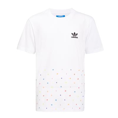 adidas Оригиналы Повседневная серия Lifestyle Логотип бренда Пуловер с круглым вырезом Удобная футболка с коротким рукавом Мужские топы Белый AY8613