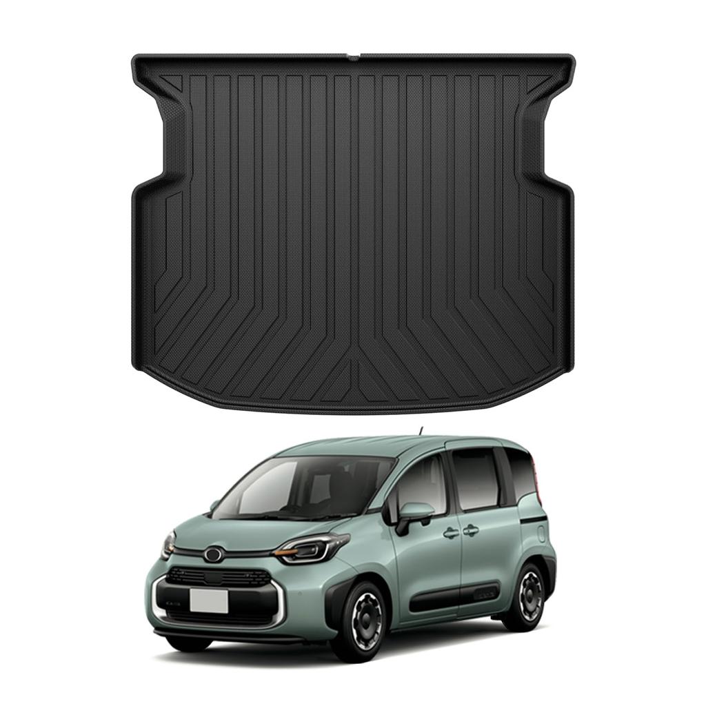 CARVANTA 3D Luggage Mat for the New Sienta MXPL10 Series SIENTA August 2022 Trunk Mat with Luggage 3D Cargo Raised Interior Protective Easy 1 Piece