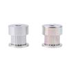 2pcs Aluminum Alloy Gear Tooth Pulley 5mm Inner Diameter 20 Teeth for 3D Printer