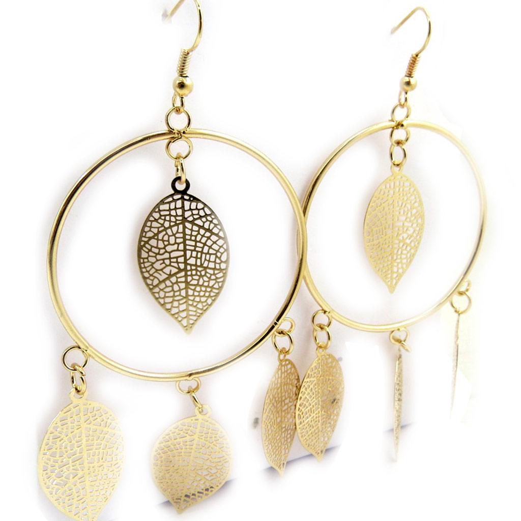 Les Trésors De Lily [L5612] - Золотые серьги «Кармен»