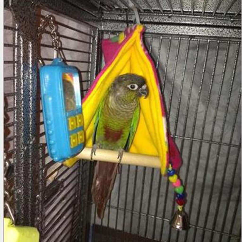 Perch Tent ,Small Bird Toy ,Parrot Hammock Hanging Bed Hut ,Random