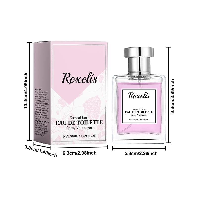 Roxelis 50Ml Rose Pheromone Perfume Light Floral Fragrance Dating Seductive Elegant Lady Romantic Glamour Perfume