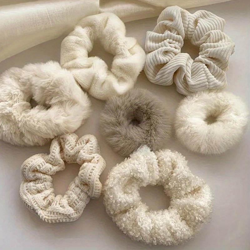 7 шт./компл. женские резинки для волос бархатные однотонные резинки для волос для хвоста резинки для волос аксессуары для волос